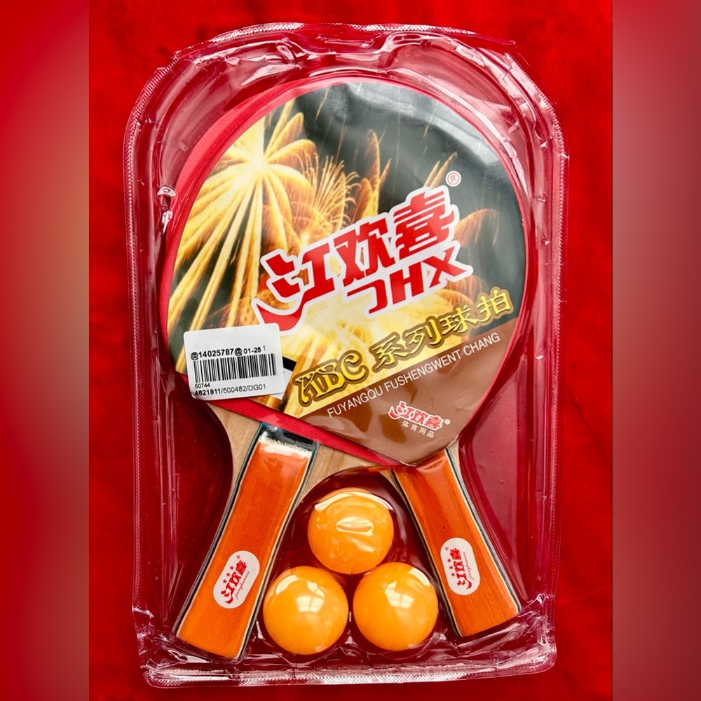 Table Tennis Set with Orange Balls